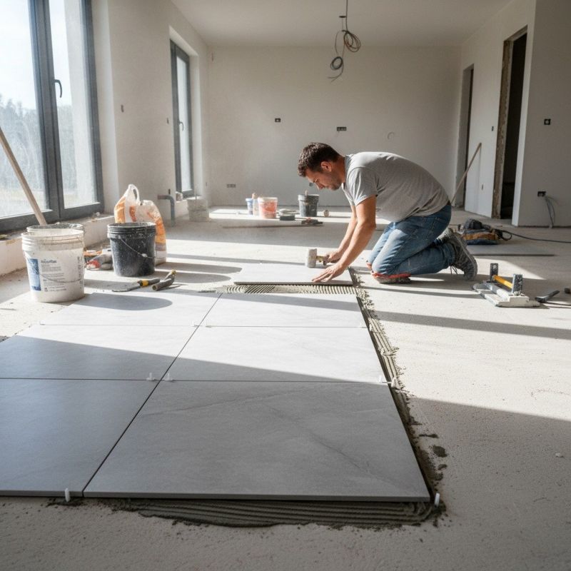 Tile Floor Installation detail